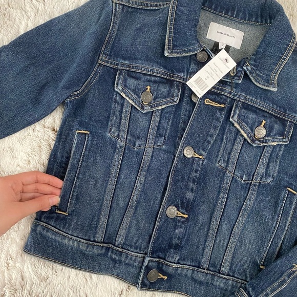 NWT Current/Elliot The Baby Trucker Denim Jacket | Current/Elliot Denim Jacket - Picture 6 of 16
